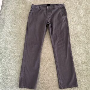 RVCA Weekend Chino Gray pants size 34